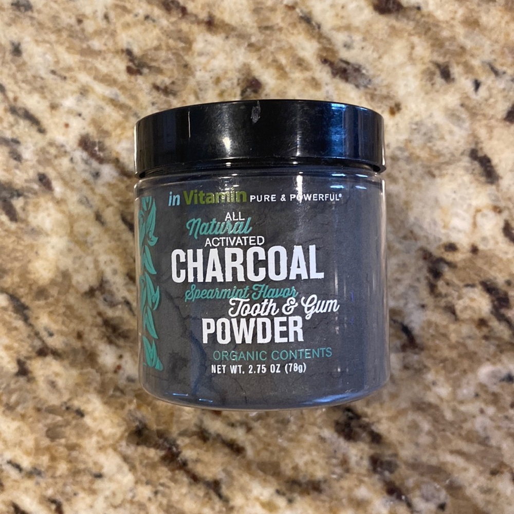 New inVitamin All Natural Activated Charcoal Tooth and Gum Powder